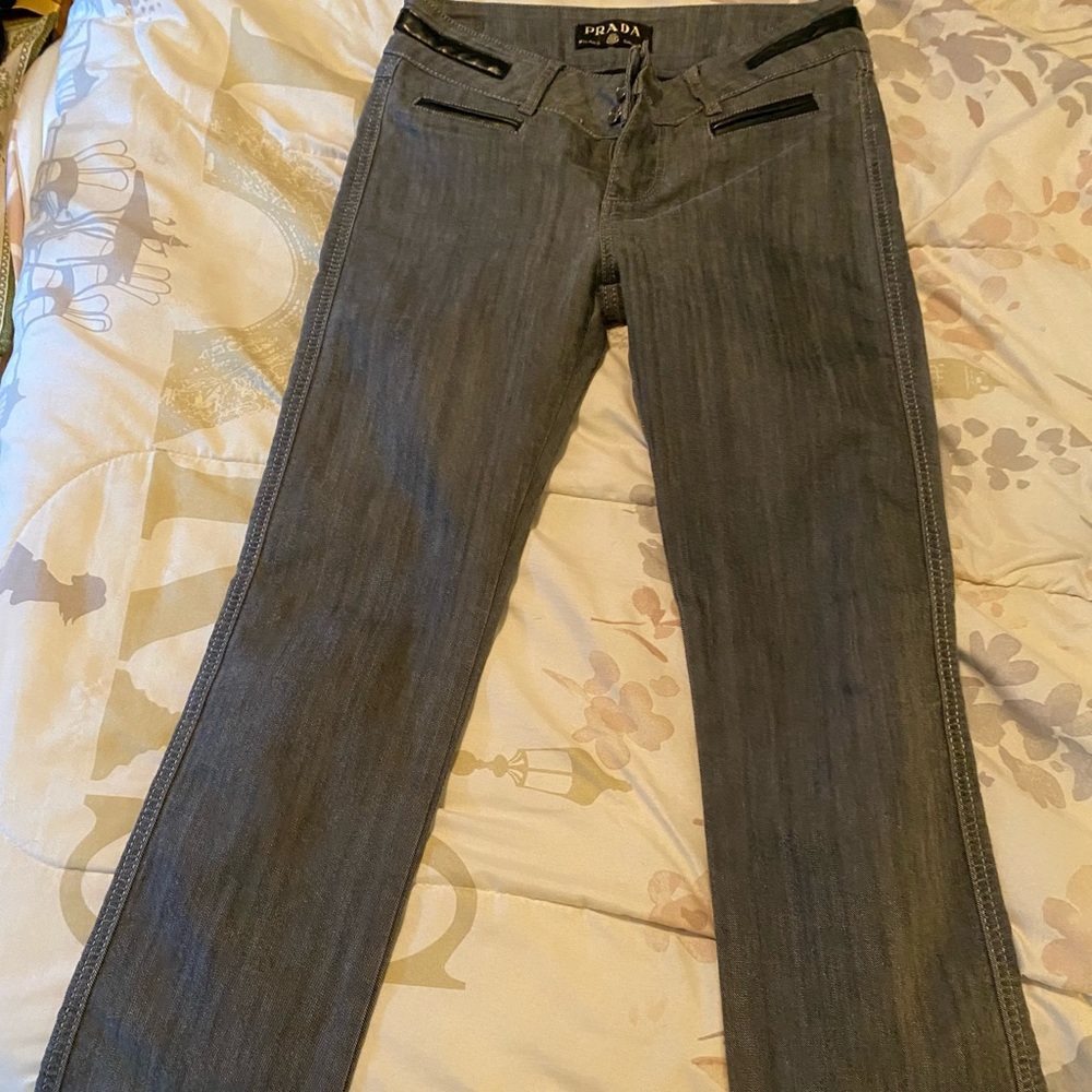 Prada Pants, size 3 in US, Grey, Made in Italy